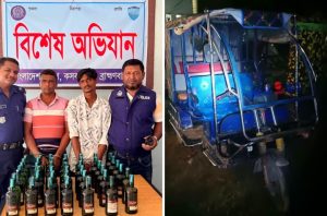 কসবায় অটোরিকশায় ৪২ বোতল বিদেশি মদ, গ্রেপ্তার ২