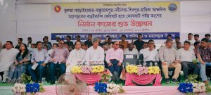 বাঞ্ছারামপুর ফেরিঘাট-নবীনগর সড়ক নির্মাণকাজের উদ্বোধন করেন-সাকি