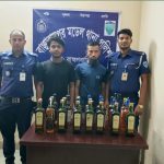 বাঞ্ছারামপুরে ২২ বোতল বিদেশি মদ ও মিনিবাস উদ্ধার, গ্রেপ্তার ২