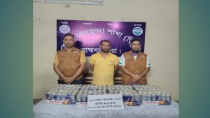 কসবায় ১৯২ ক্যান বিদেশি রেড বুলসহ একজন গ্রেপ্তার