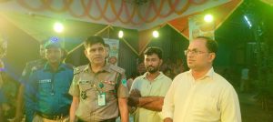 বাঞ্ছারামপুর ফরদাবাদ ইউনিয়নের বিভিন্ন পূজামণ্ডপ পরিদর্শন, নিরাপত্তা ব্যবস্থা পর্যবেক্ষণ